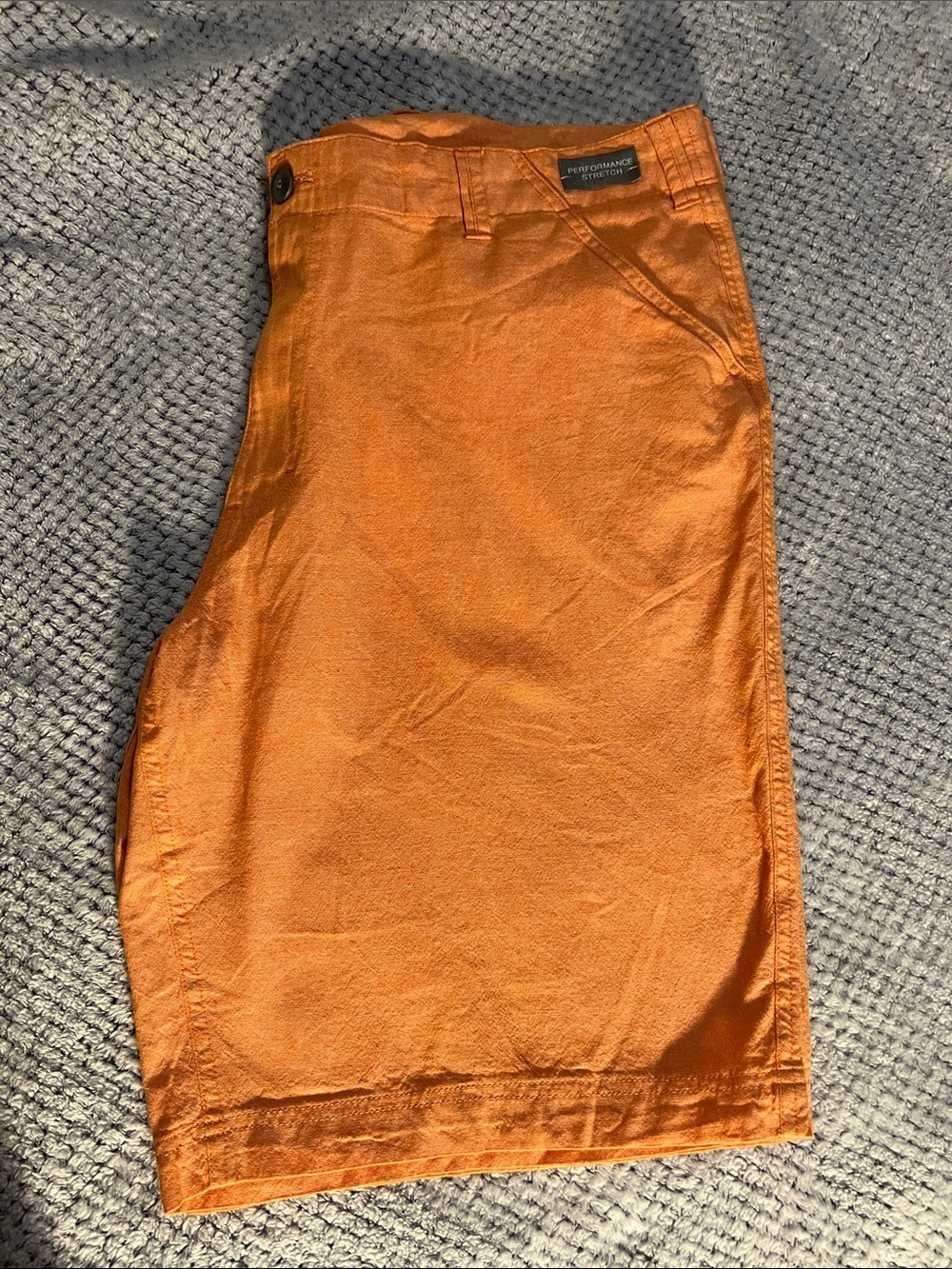 Banana Republic Bright Orange Flat-Front Men's Shorts